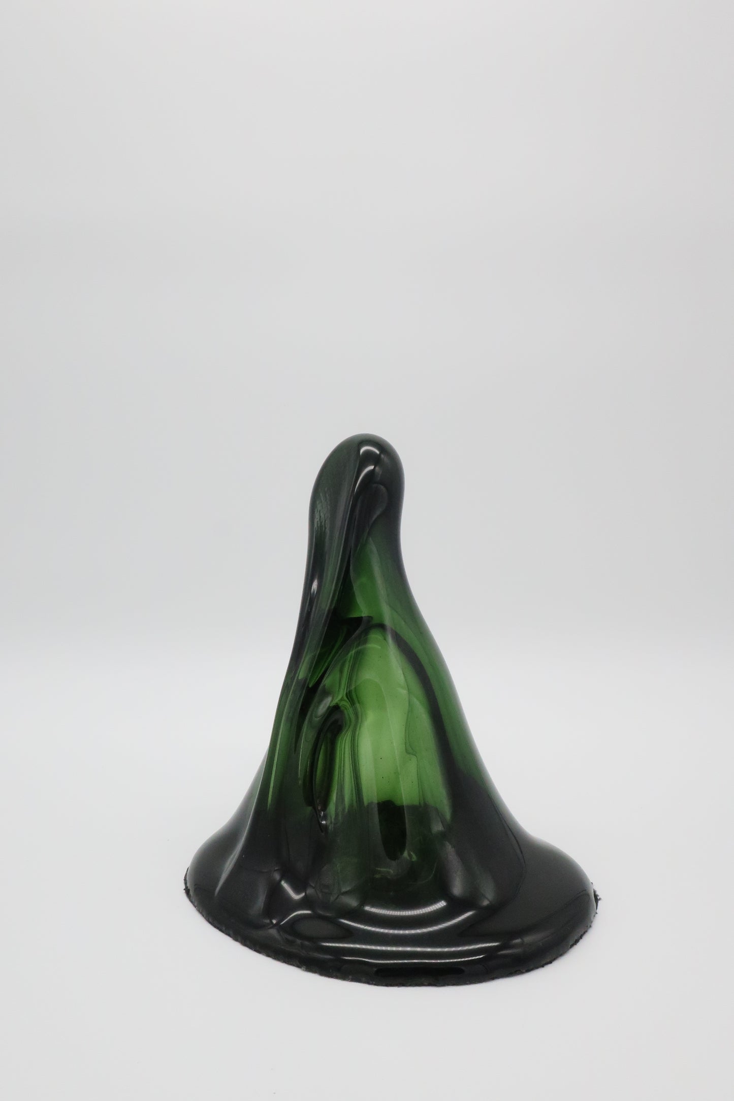Handblown Green Sculptural Paperweight