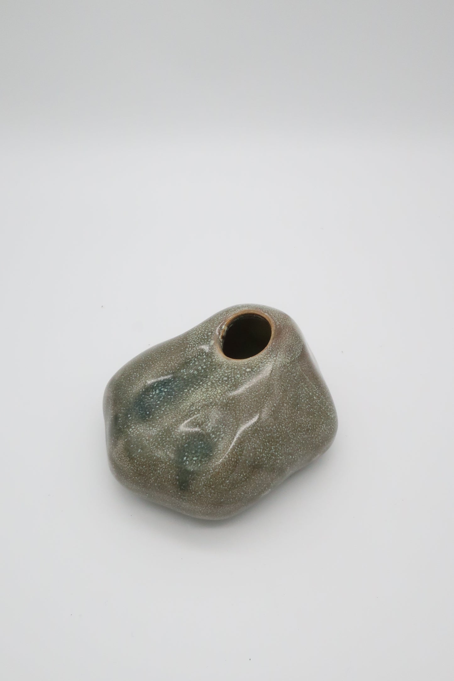 Abstract Pottery Bud Vase
