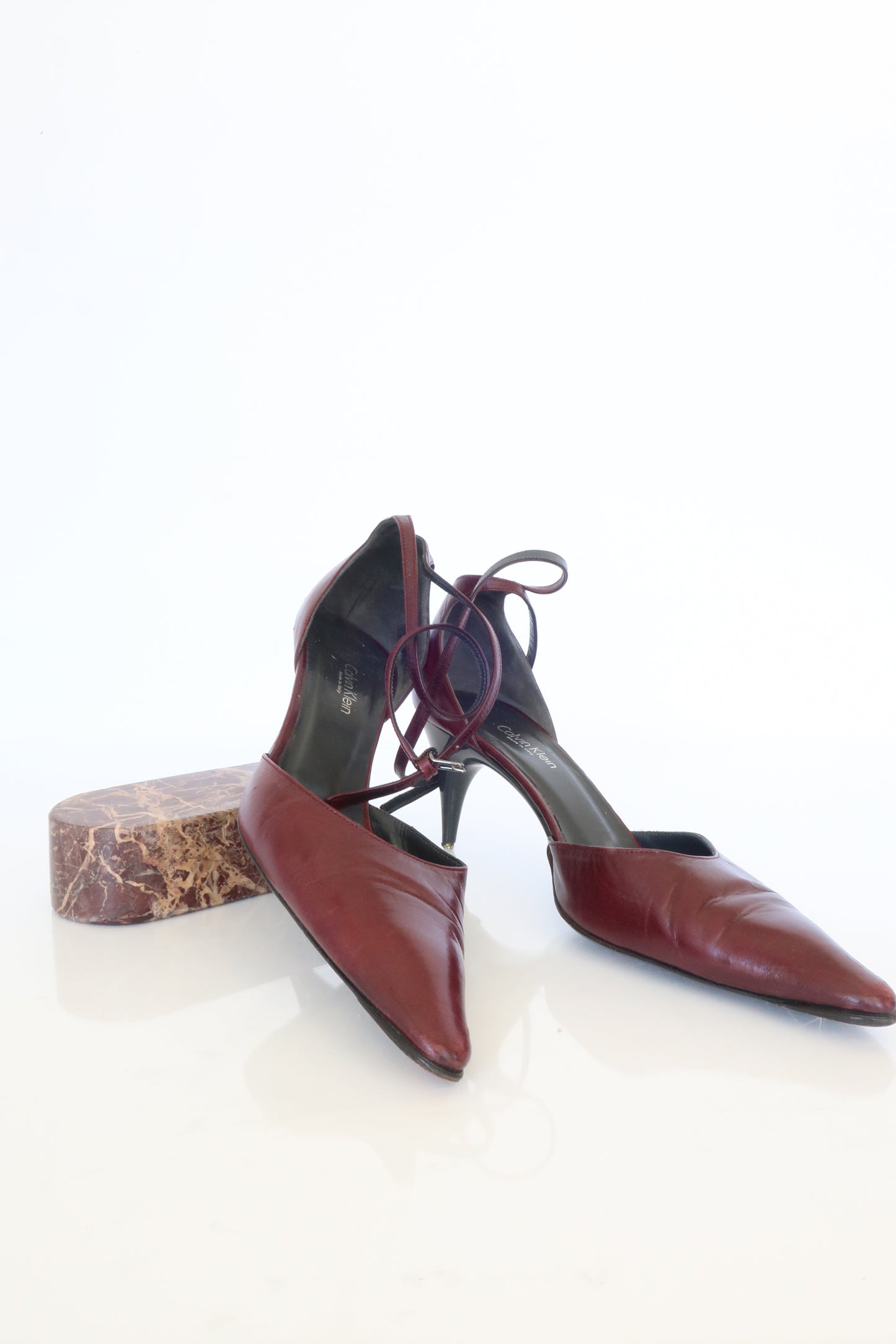 Calvin Klein Burgundy Heels