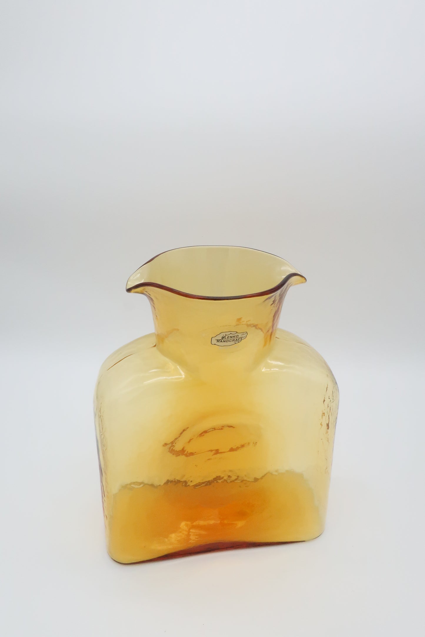 Blenko 2001 384M Topaz Water Pitcher
