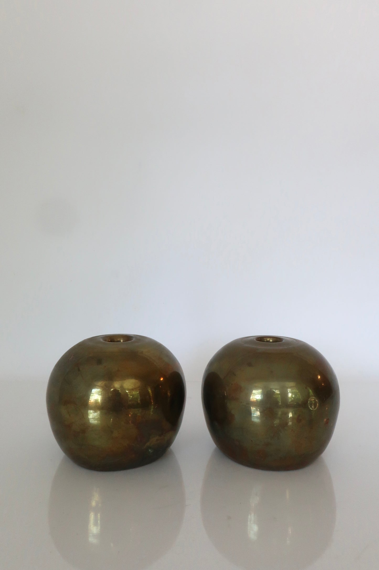 Brass Bubble Candle Holder