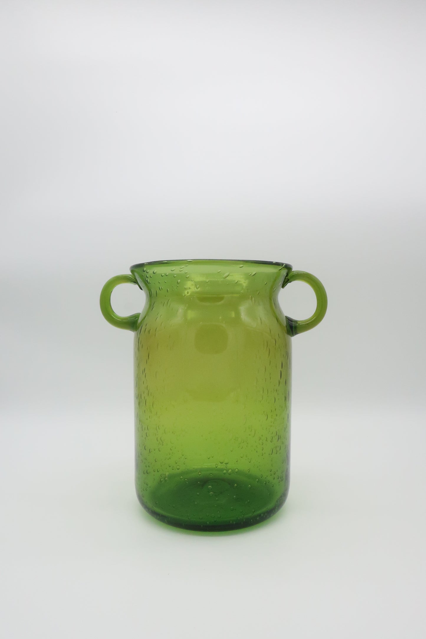 Green Handled Vase