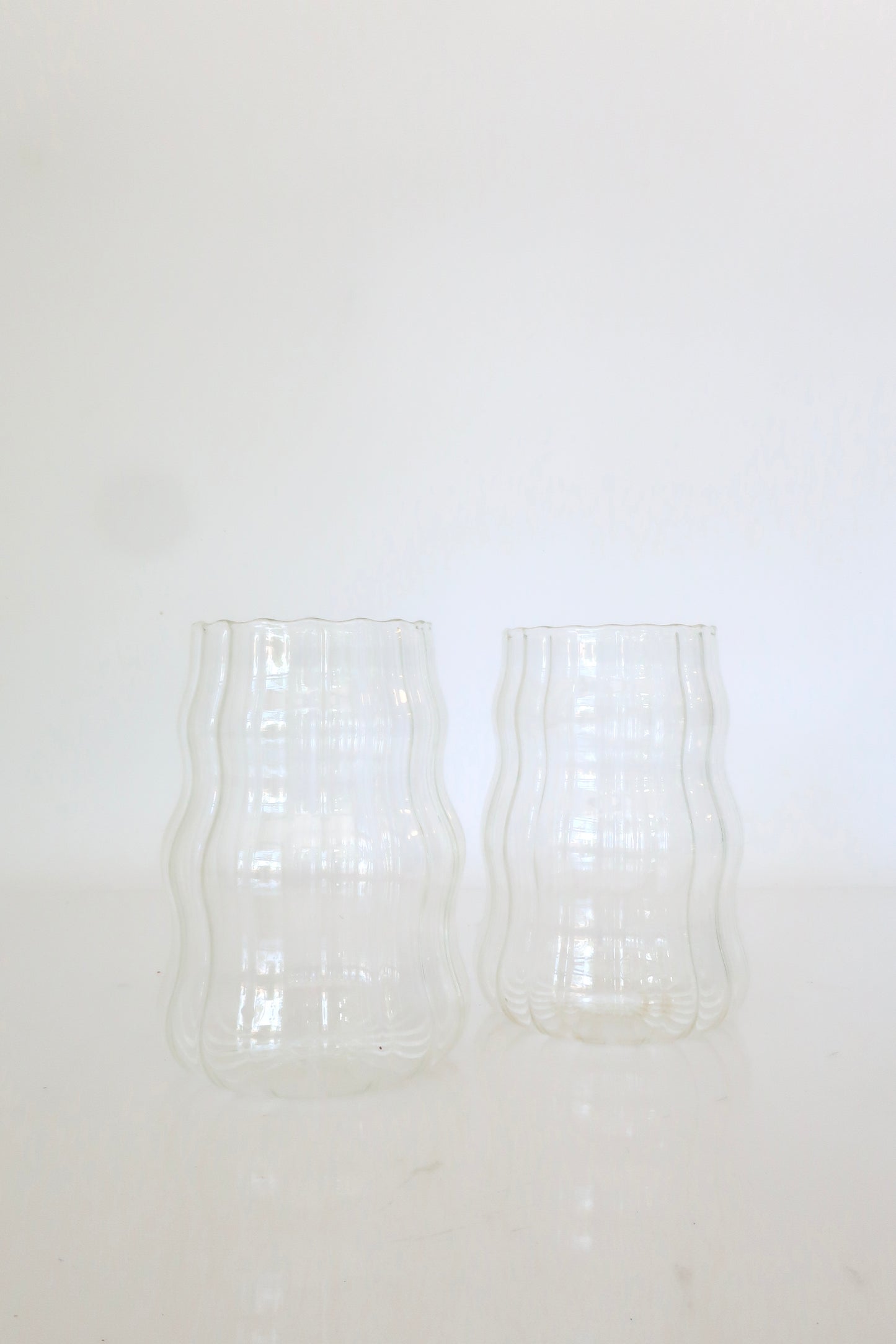 Clear Ribbed Tumblers