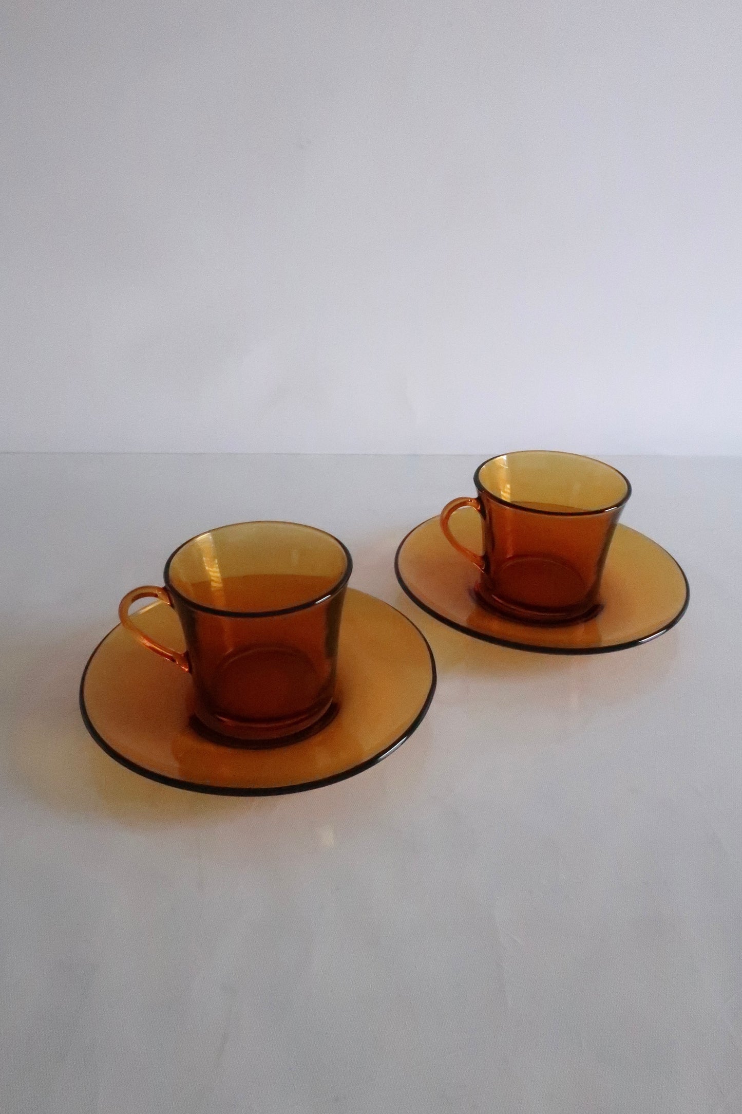 Duralex Amber Tea Cup Set