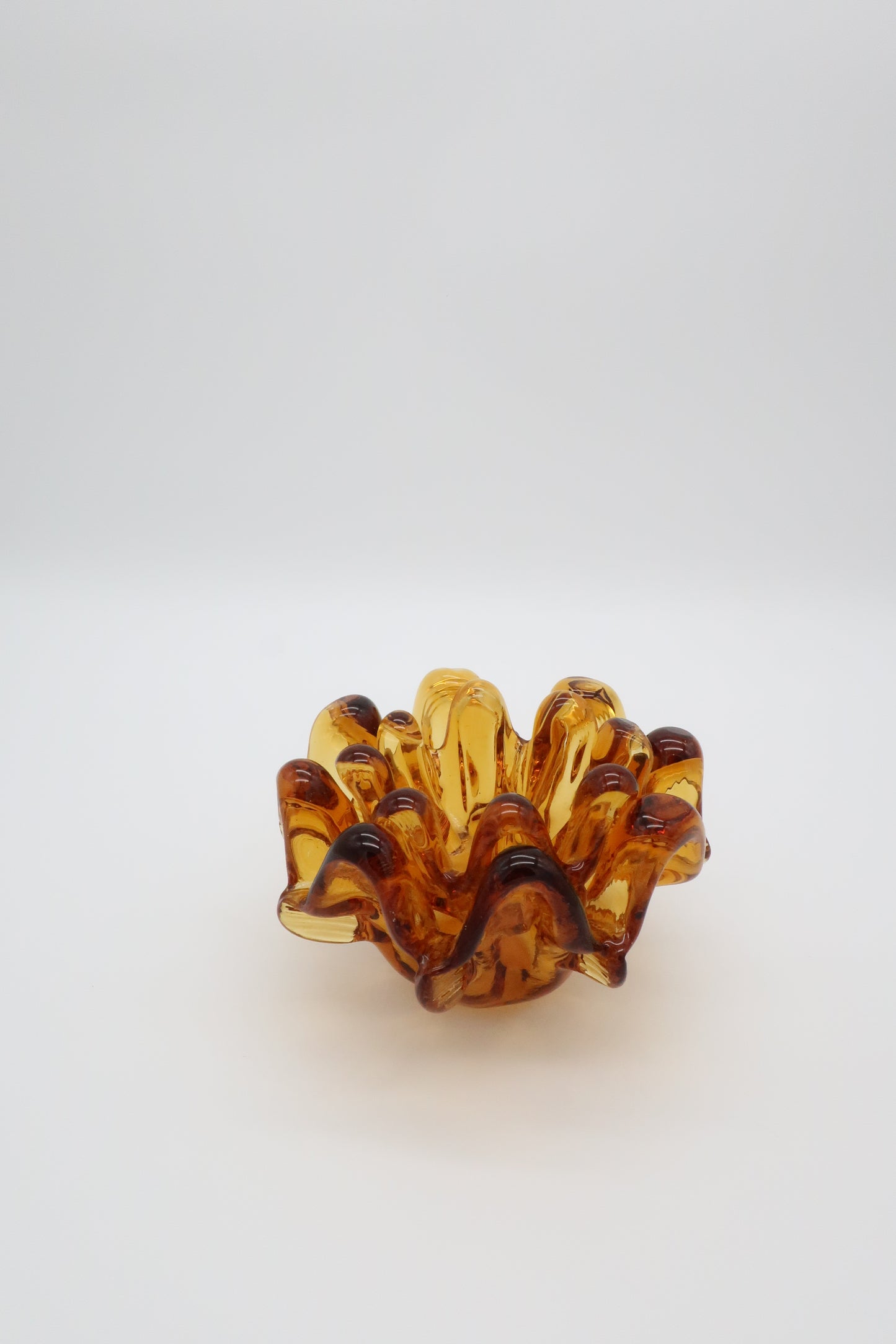 Murano Amber Stacking Ashtrays
