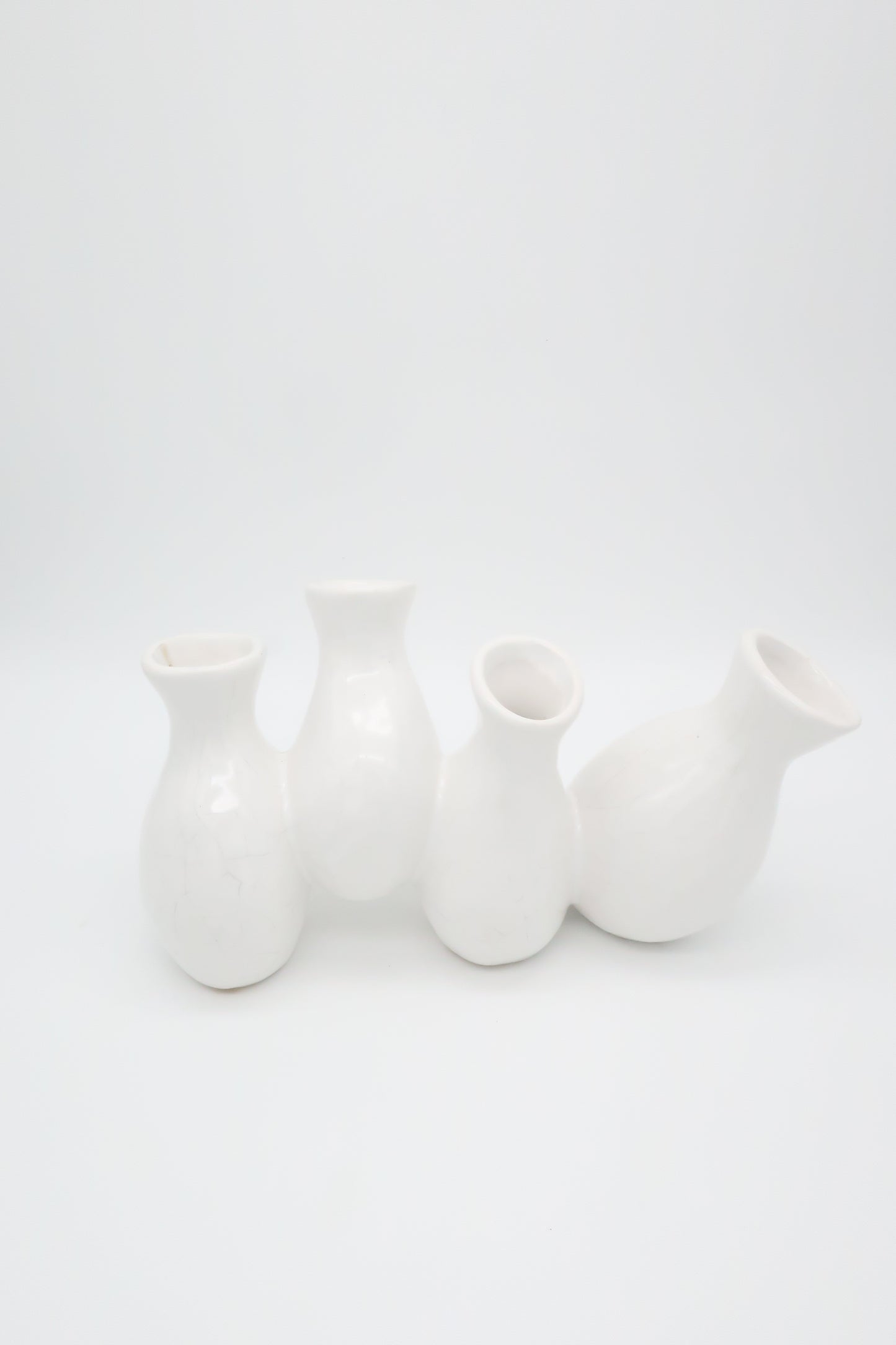 White Ceramic Propagation Bud Vase