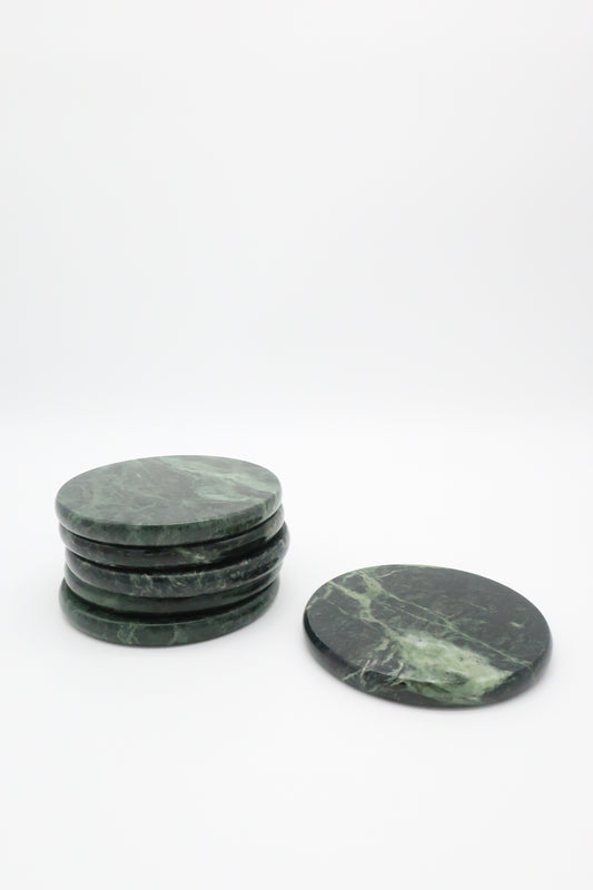 Green Marble Coasters
