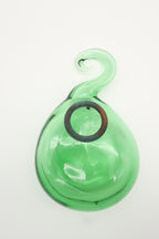 Art Glass Green Wall Vase