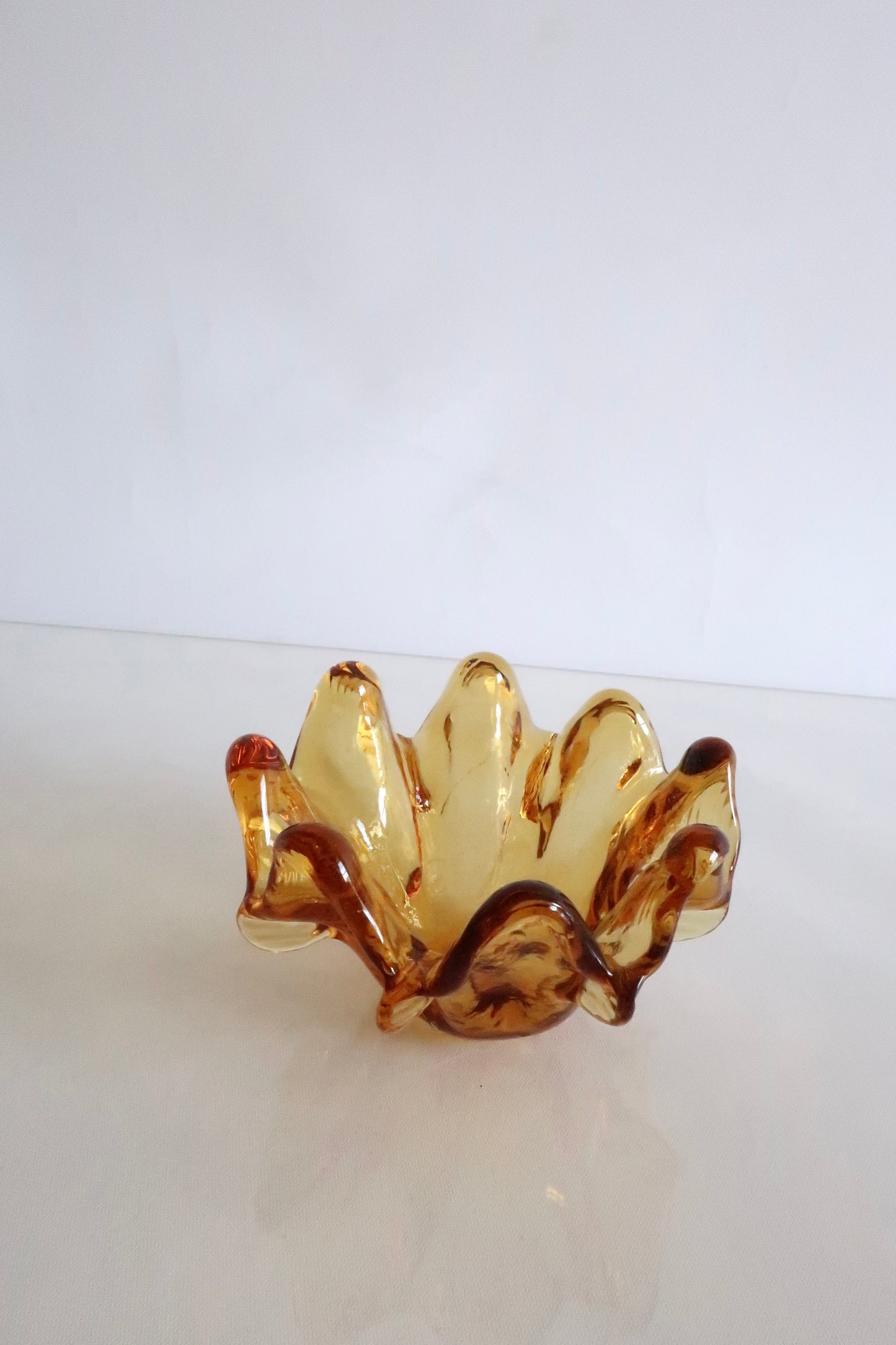 Amber Italian Ashtray