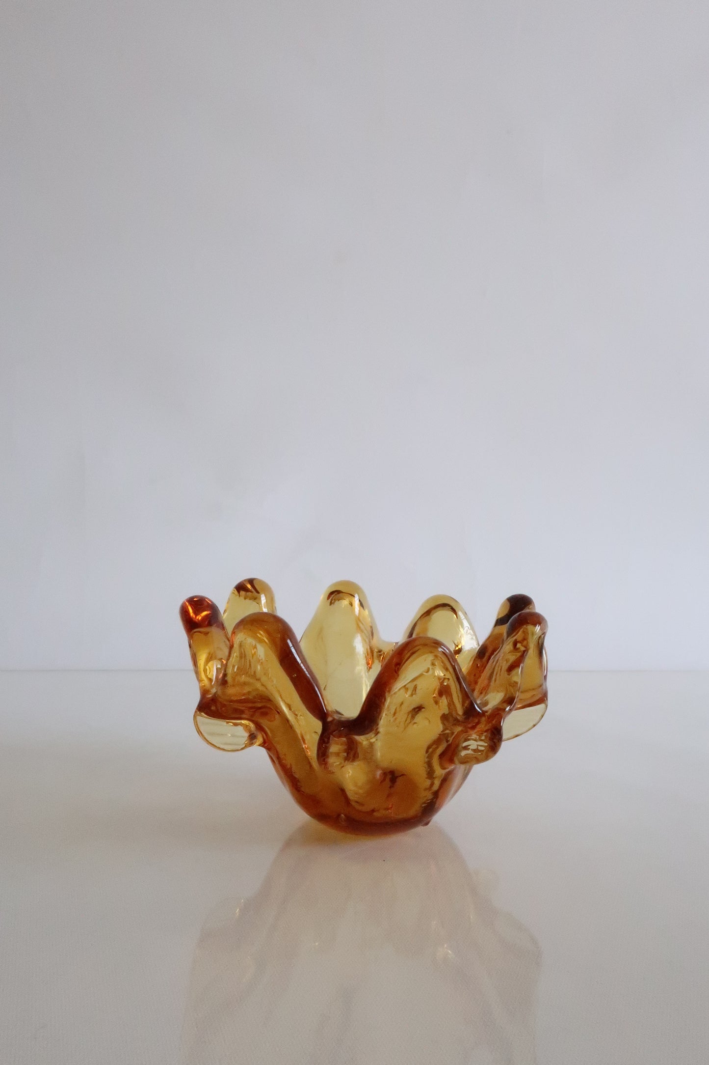 Amber Italian Ashtray