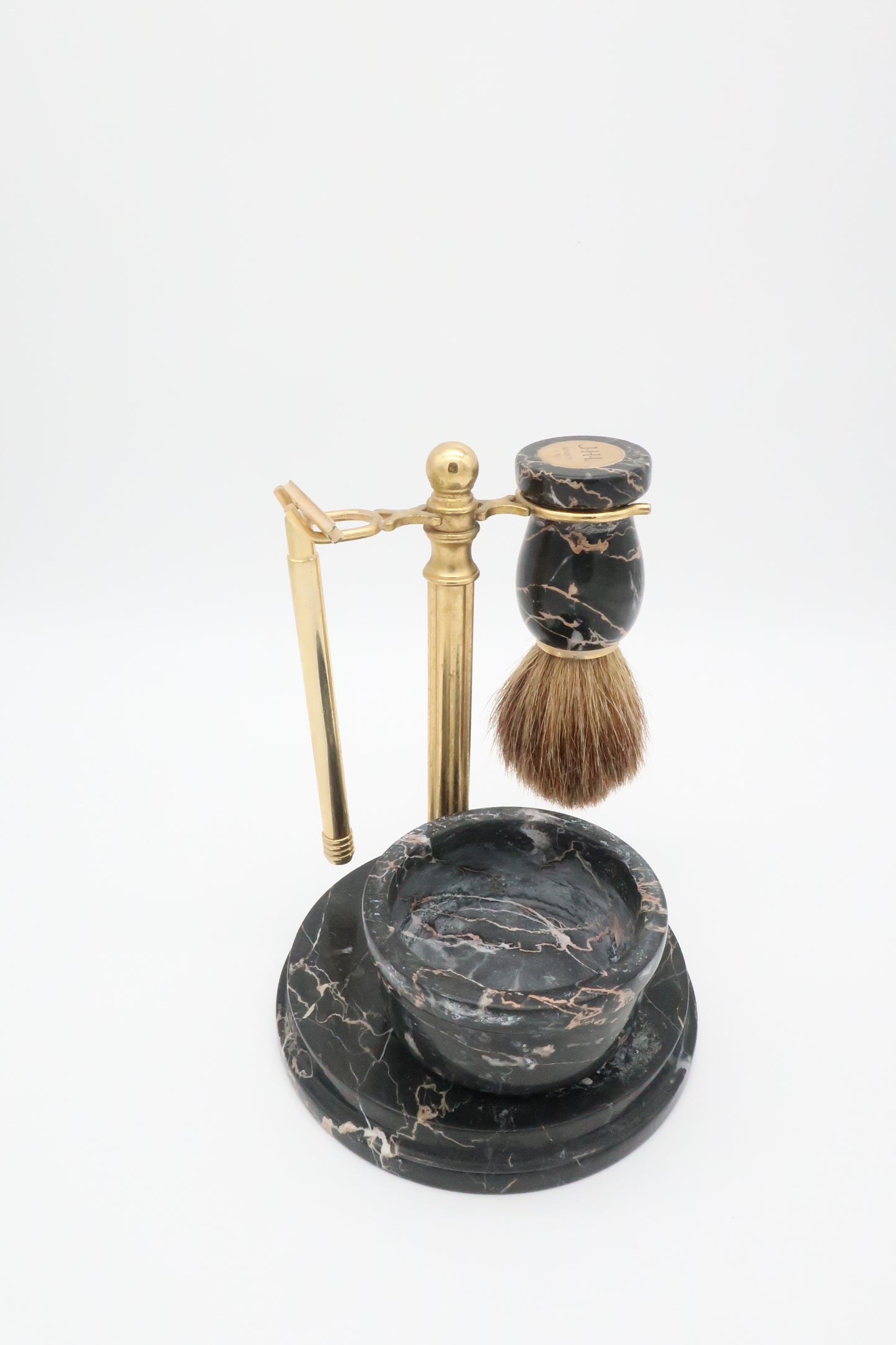 Marble & Brass Shaving Kit