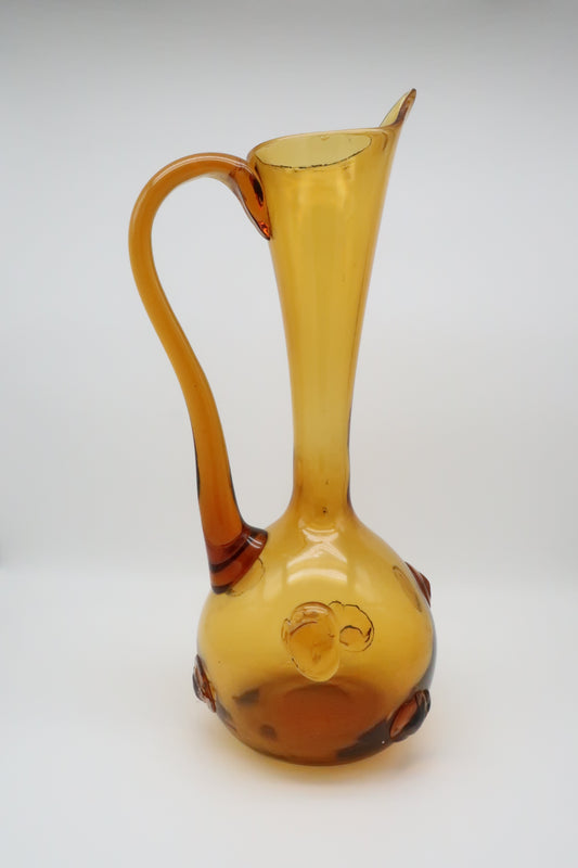 Empoli Amber Handblown Pitcher
