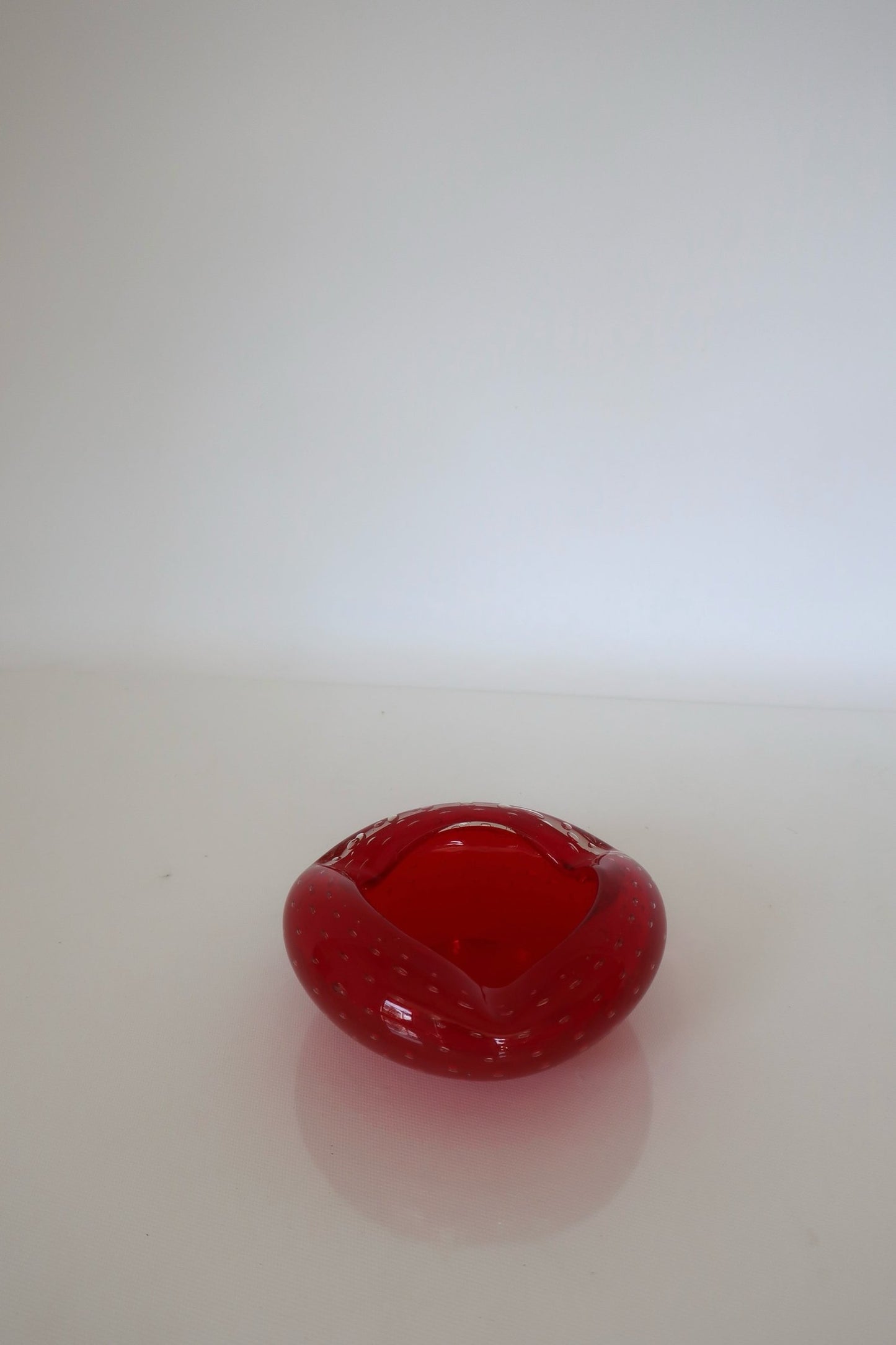 Murano Red Ashtray