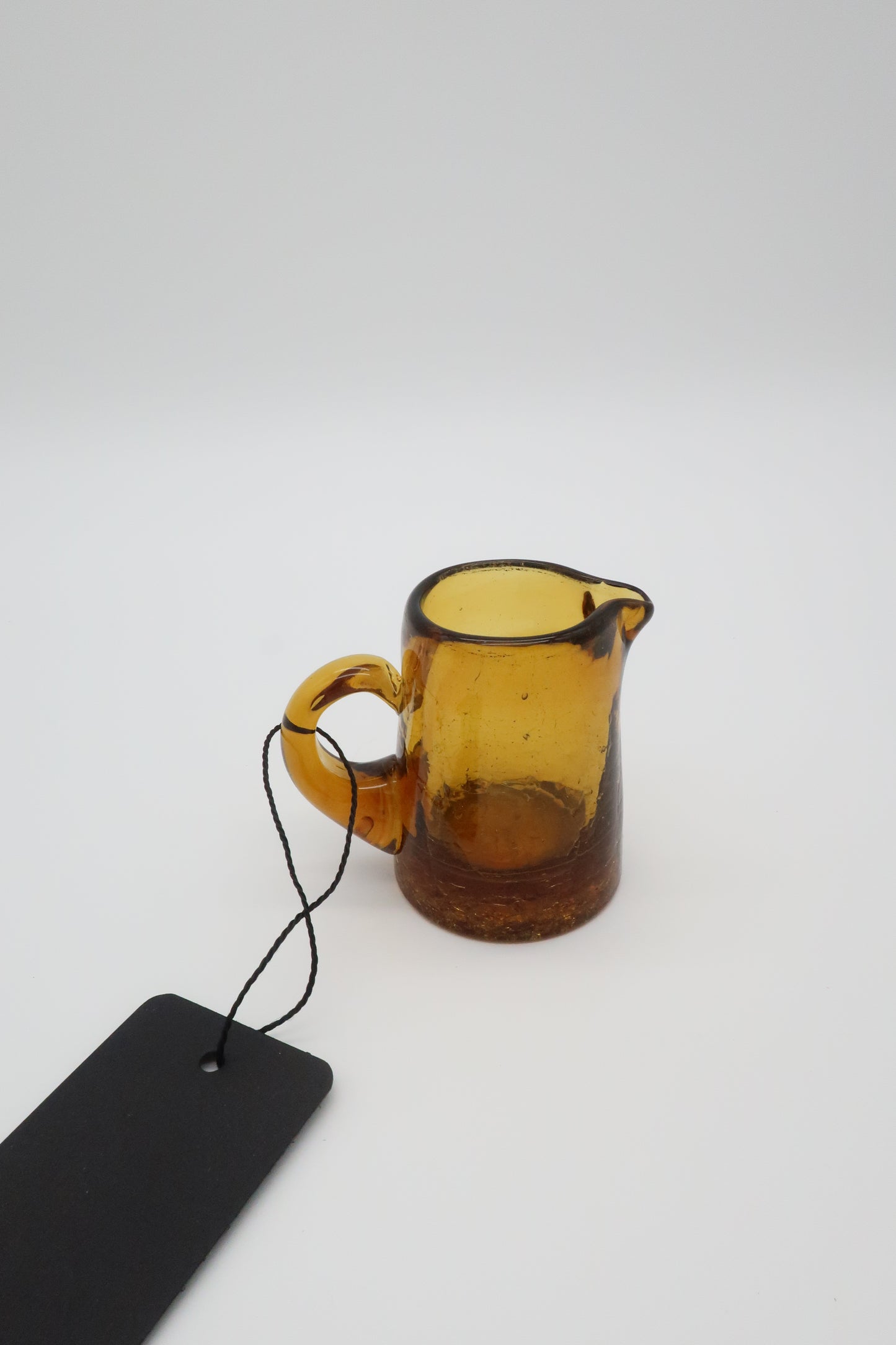 Amber Crackle Small Pitcher