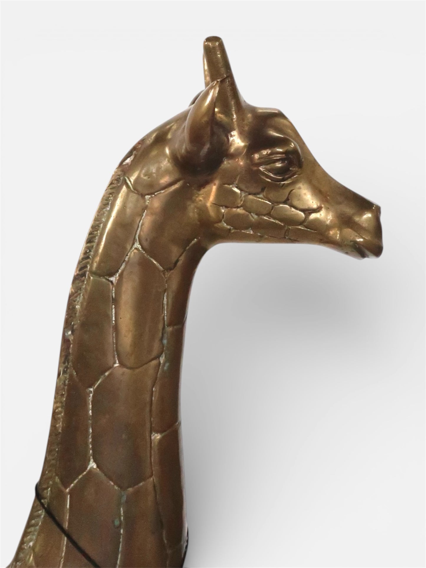 MCM Solid brass giraffe statue