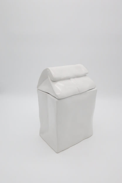 Ceramic “Paper” Bag Canister