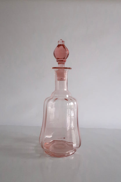 Pink Depression Glass Decanter