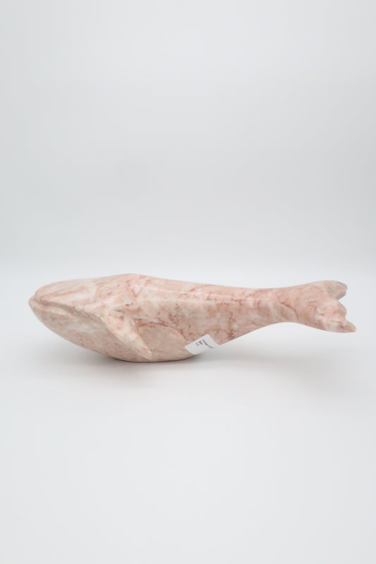 Solid Marble Humpback Whale Statue