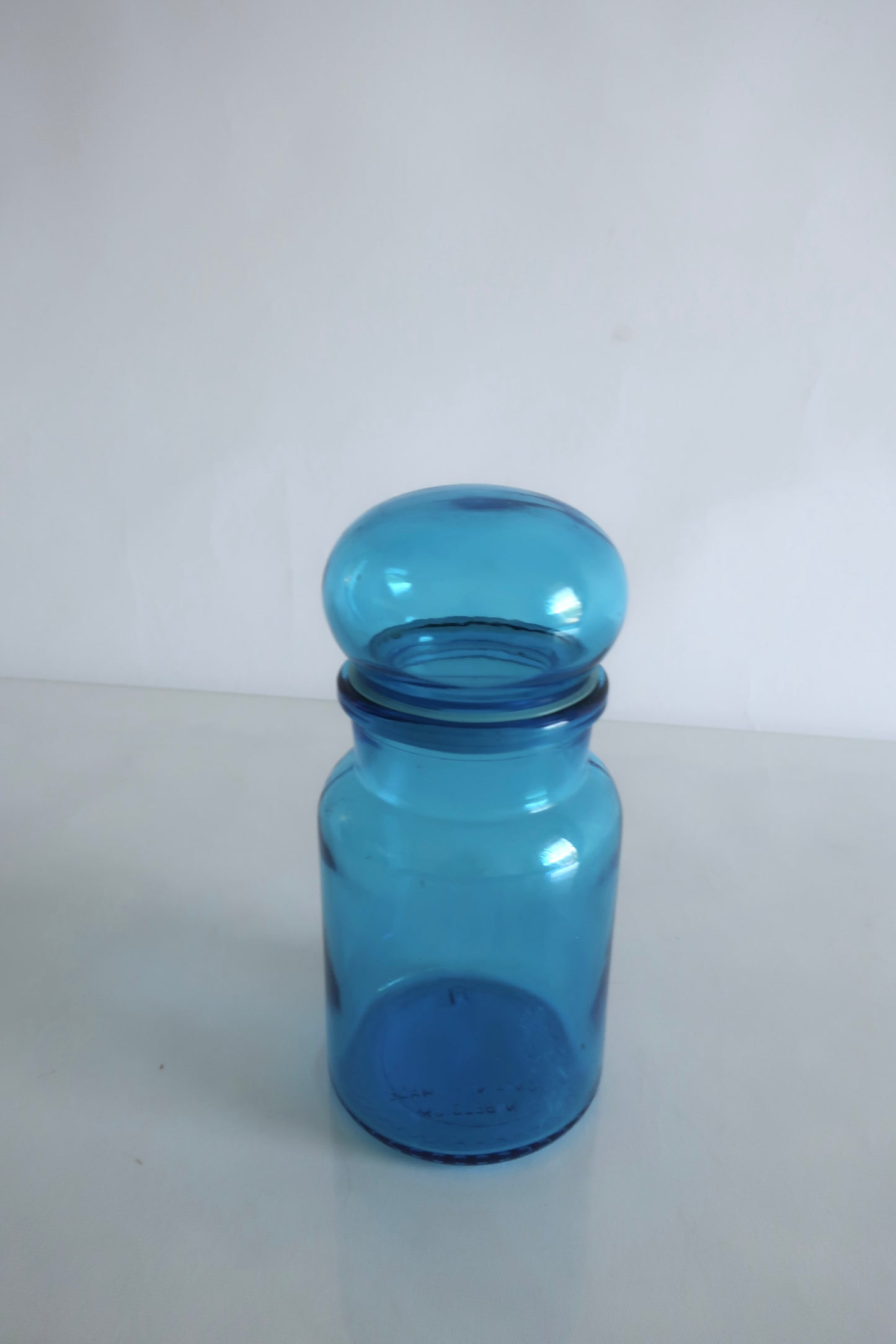 Blue Belgium Lidded Canister