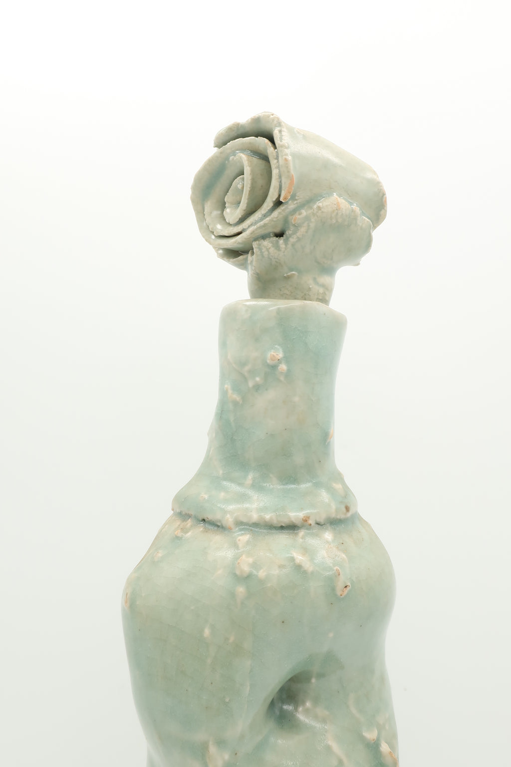 Handcrafted Sea Green Ceramic Decanter