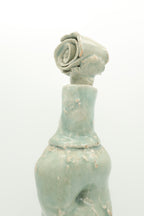 Handcrafted Sea Green Ceramic Decanter