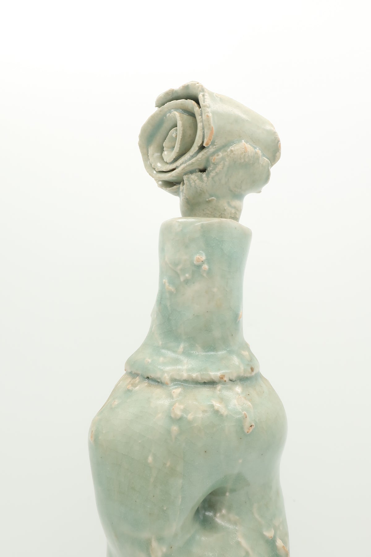 Handcrafted Sea Green Ceramic Decanter