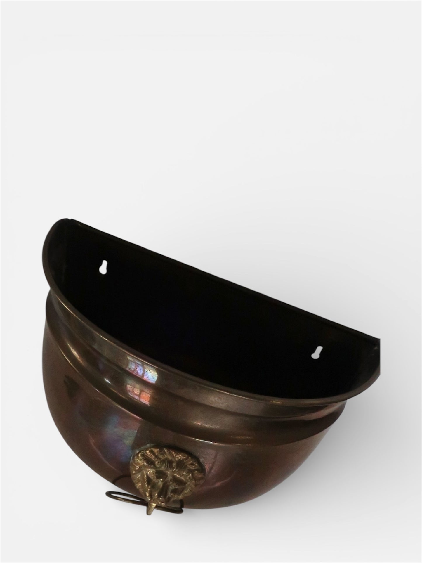 Brass Lion Wall Planter