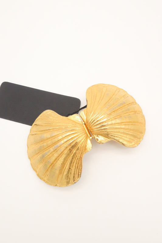 1973 Brass Shell Belt Buckle