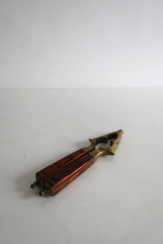 Brass & Wooden Nut Cracker