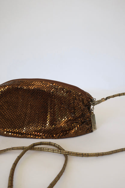 Whiting & Davis Gold Mesh Metal Bag