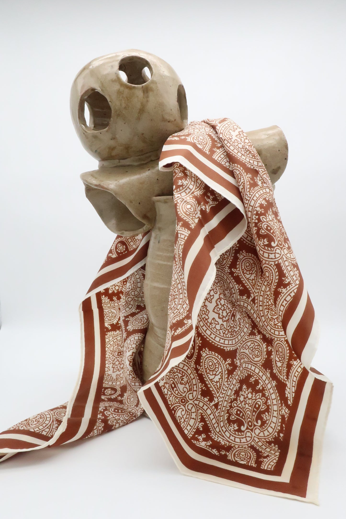 Orange & White Scarf