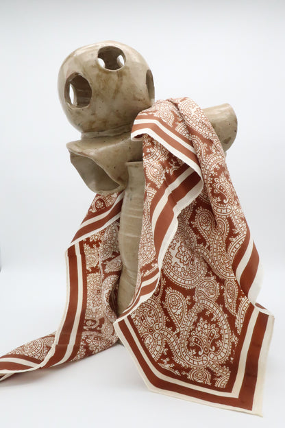 Orange & White Scarf