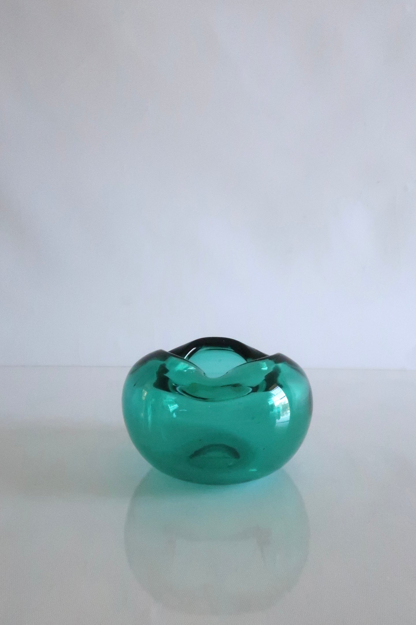 Murano Teal Ashtray