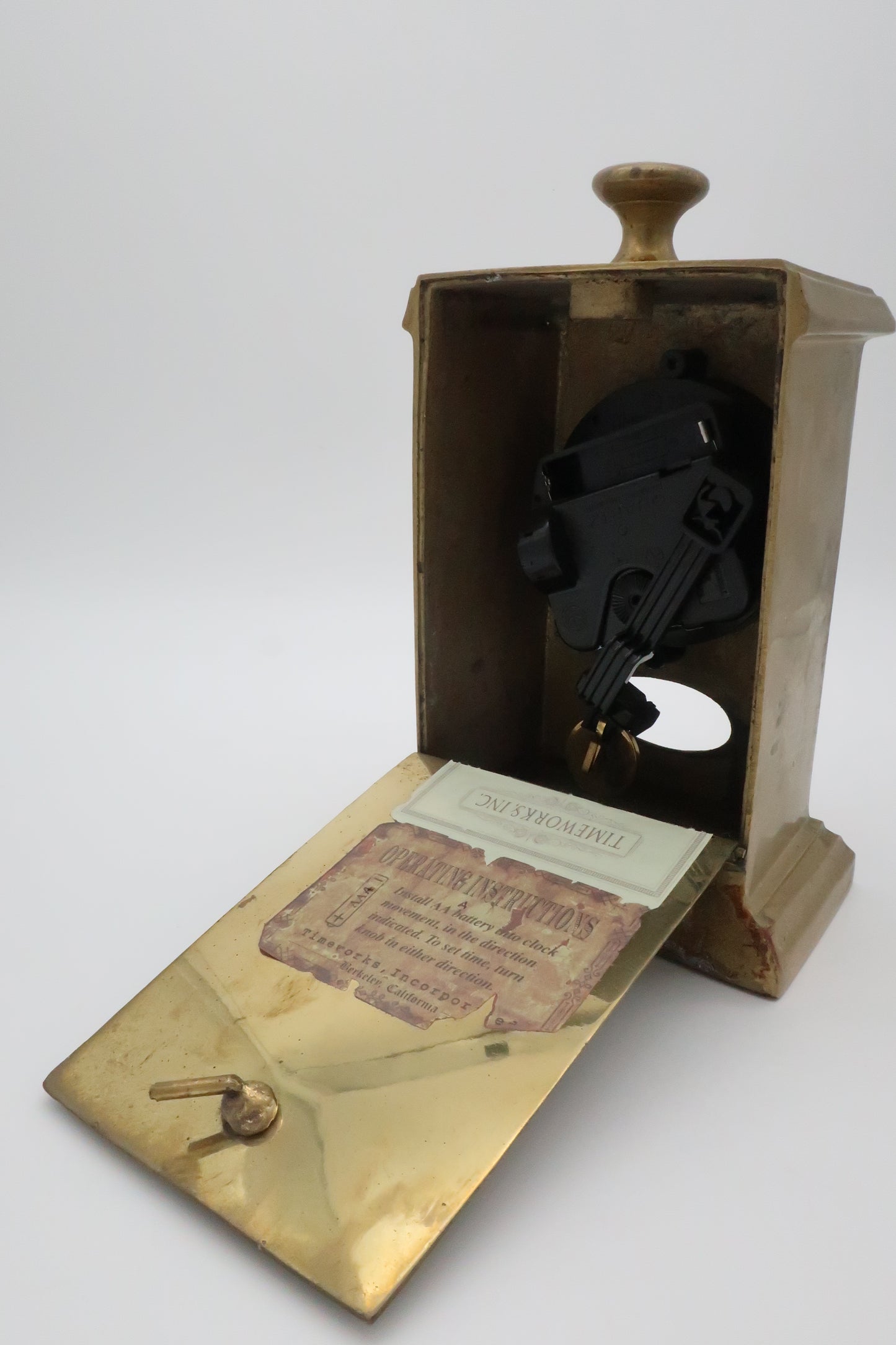 Solid Brass Timeworks Clock