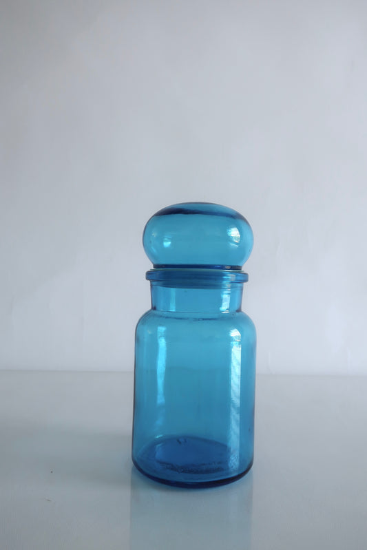 Blue Belgium Lidded Canister