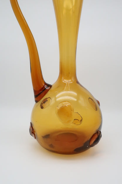 Empoli Amber Handblown Pitcher