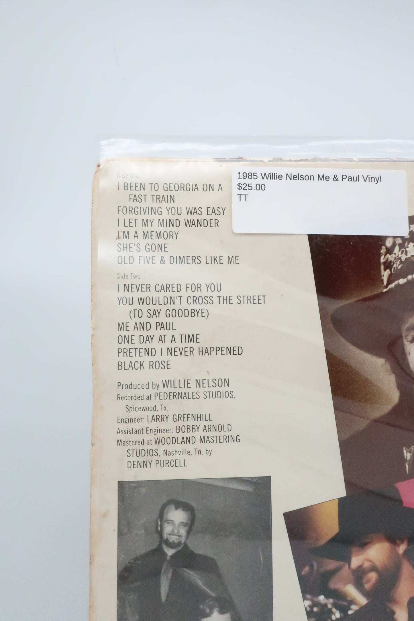 1985 Willie Nelson Me & Paul Vinyl