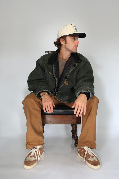 Green Carhartt Denim & Corduroy Jacket