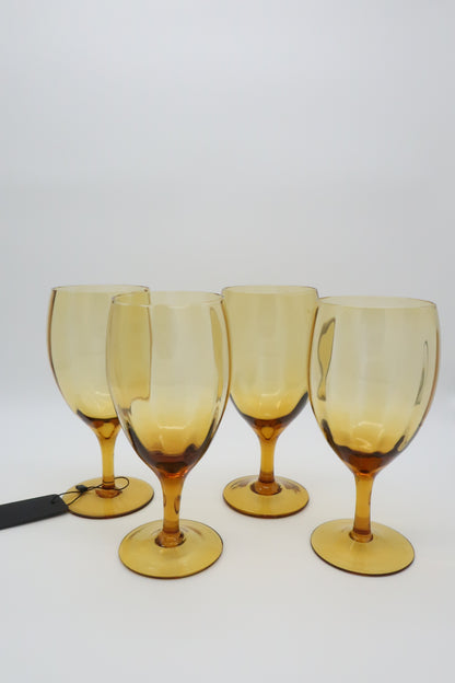Amber Wine Glasses