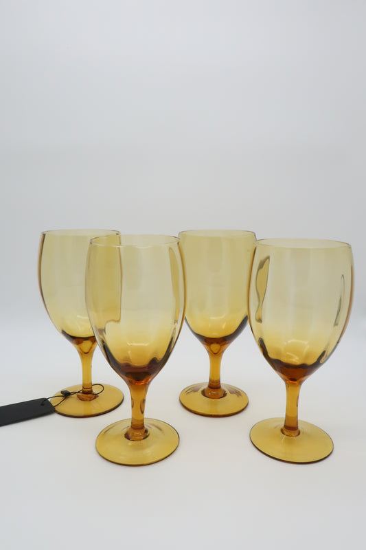 Amber Wine Glasses