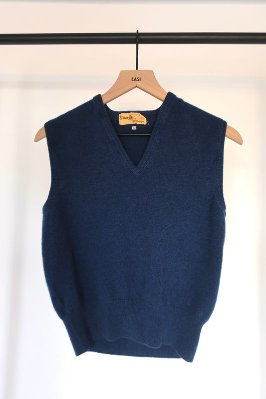 Neiman Marcus Blue Cashmere Vest