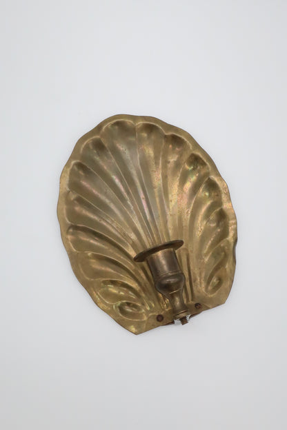 Brass Shell Wall Sconce