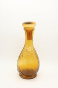 1970s Empoli Italian Amber Decanter