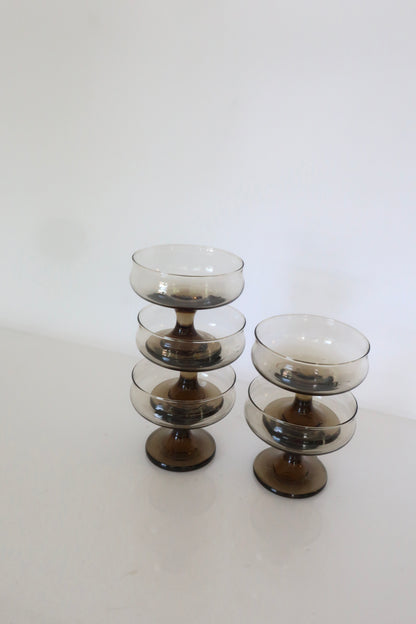 Libbey Tawny Coupes