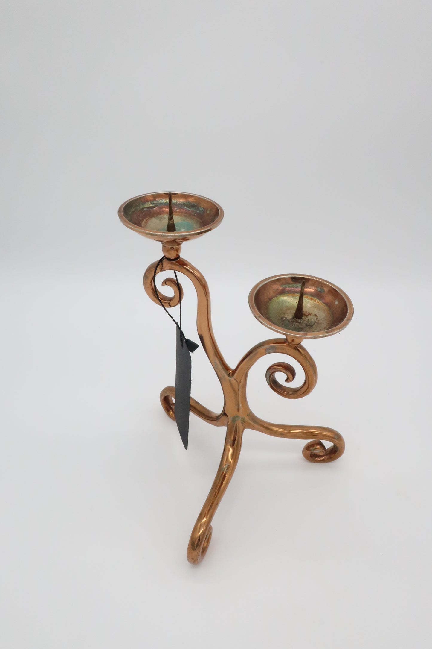Ornate Copper Candlestick Holder