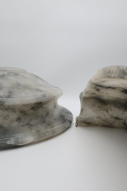 Italian Marble Sconce Set
