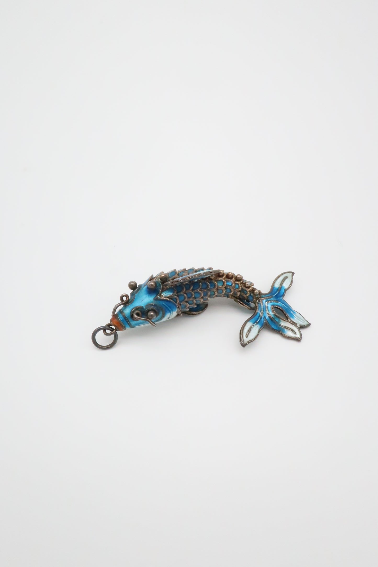 1970's Cloisonne Koi Fish Pendant