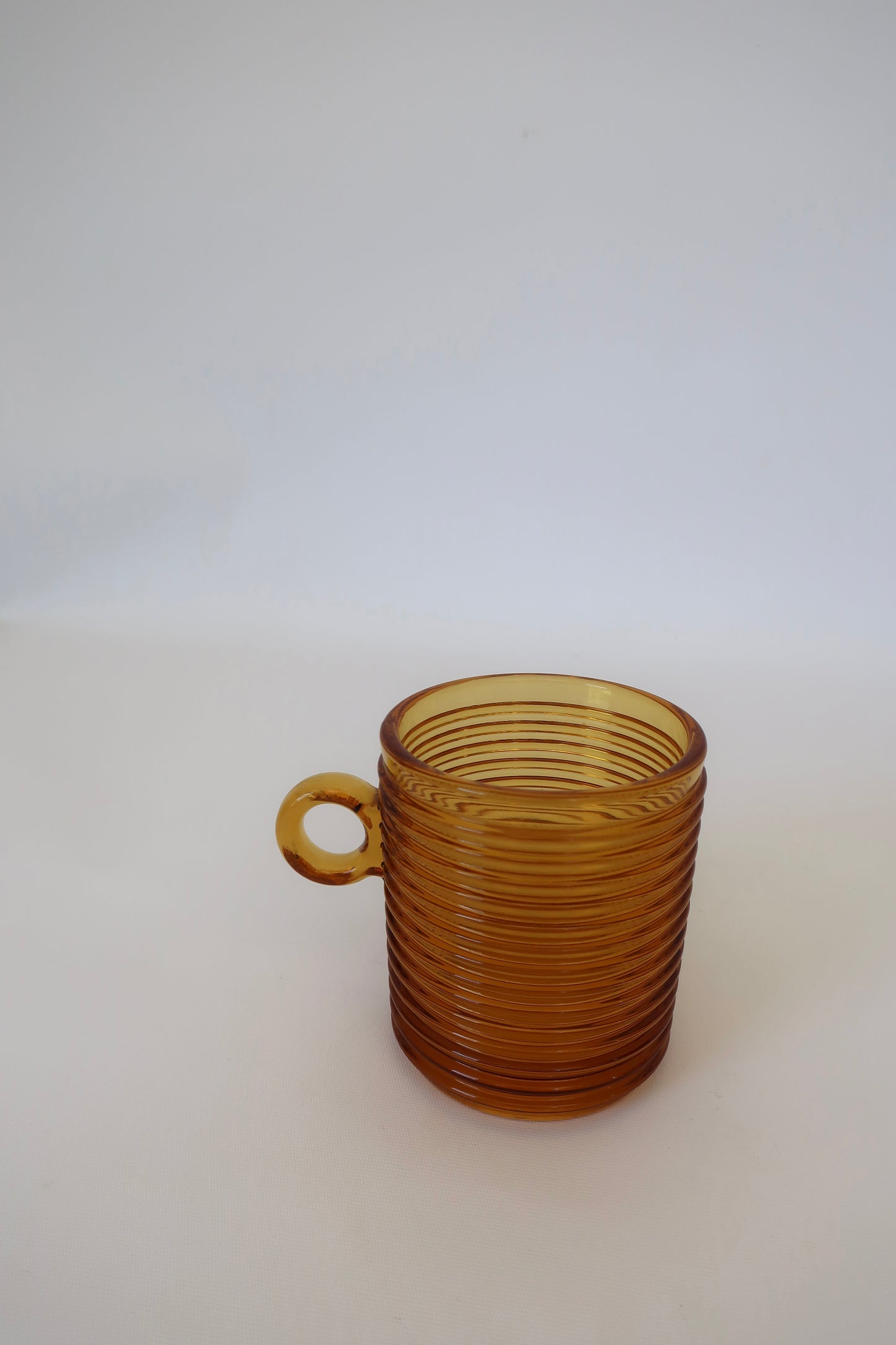 Amber Ribbed Mug