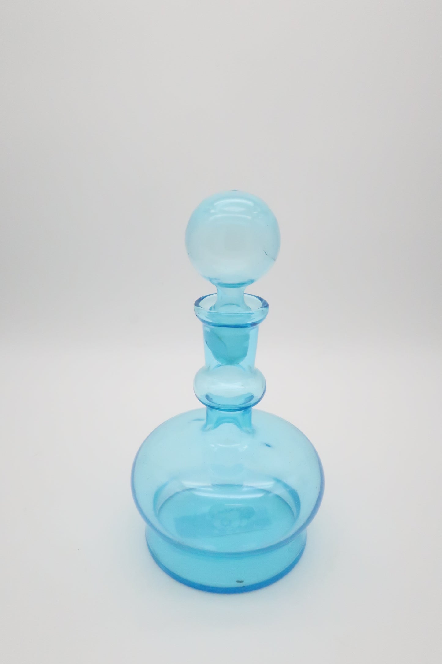 1970's Italian Blue Decanter