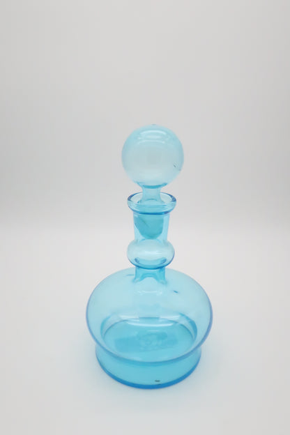 1970's Italian Blue Decanter